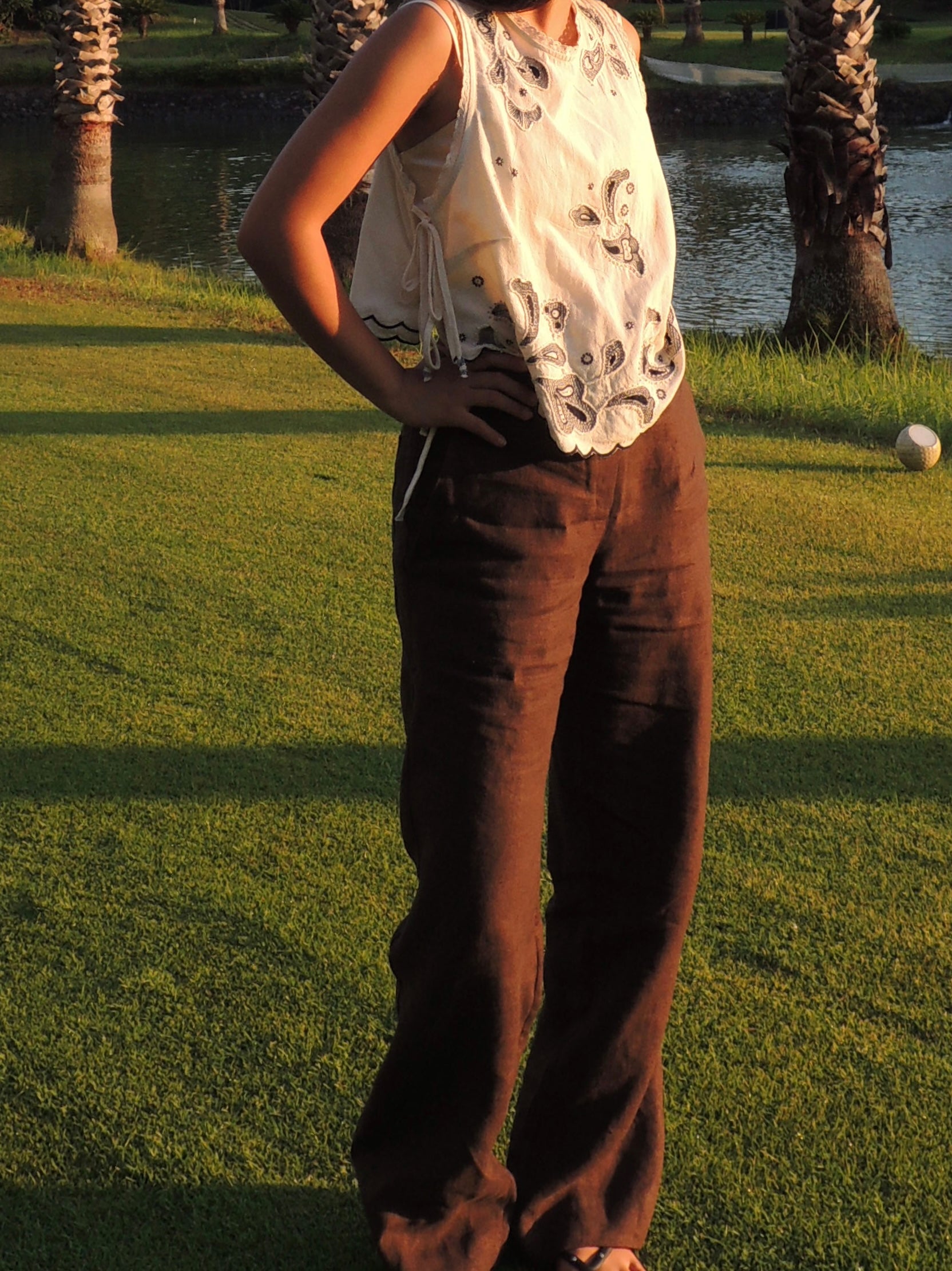 Salted Linen Pants