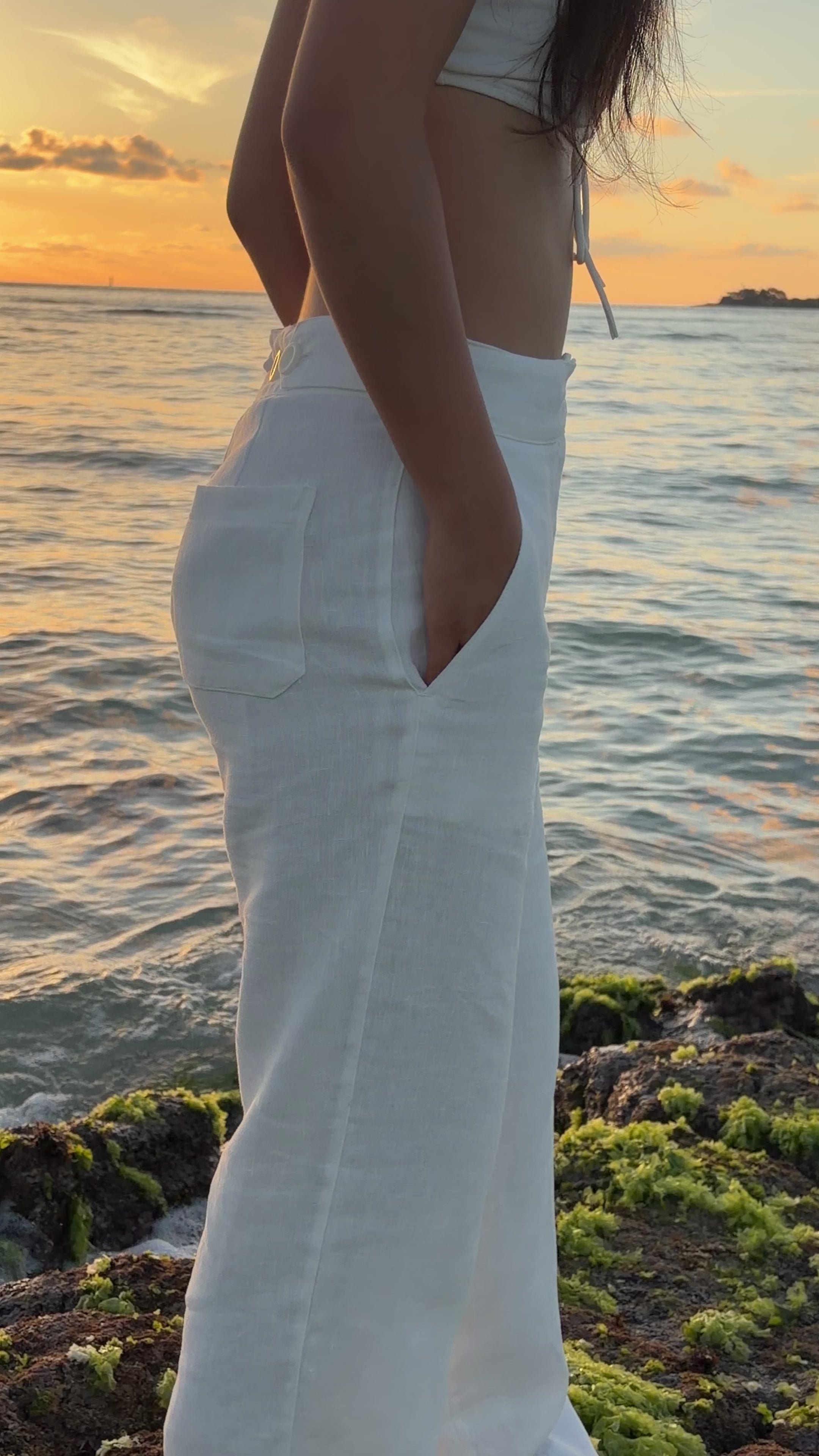 Salted Linen Pants
